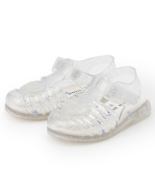 petit main（プティマイン）の「【GOODPRICE】ジェリーサンダル（サンダル・キッズ・シルバー/カラフル/ライトベージュ/アイボリー/サックスブルー/ブラック・15cm/16cm/18cm/17cm/19cm）」の5枚目の写真