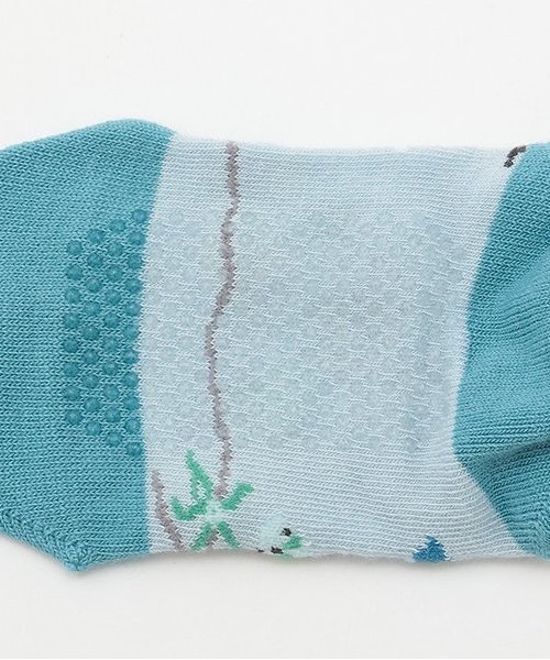 kladskap（クレードスコープ）の「深海スニーカーインソックス（ソックス/靴下・キッズ・オフホワイト/サックスブルー・S(13-15cm)/M(16-18cm)/11-13cm/L(18-20cm)）」の5枚目の写真