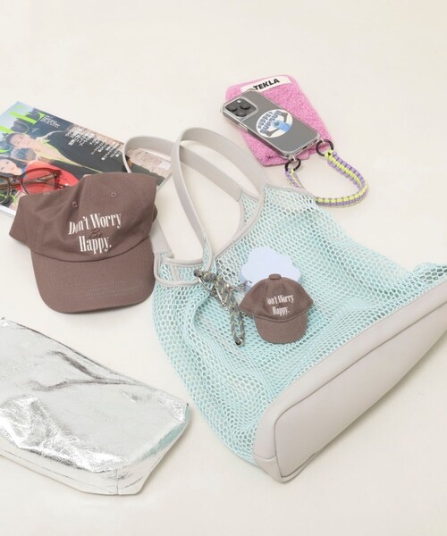 NOLLEY’S（ノーリーズ）の「メッシュトート（ポーチ・チャーム付）（ショルダーバッグ・レディース・ミント/ブラック・FREE）」の7枚目の写真