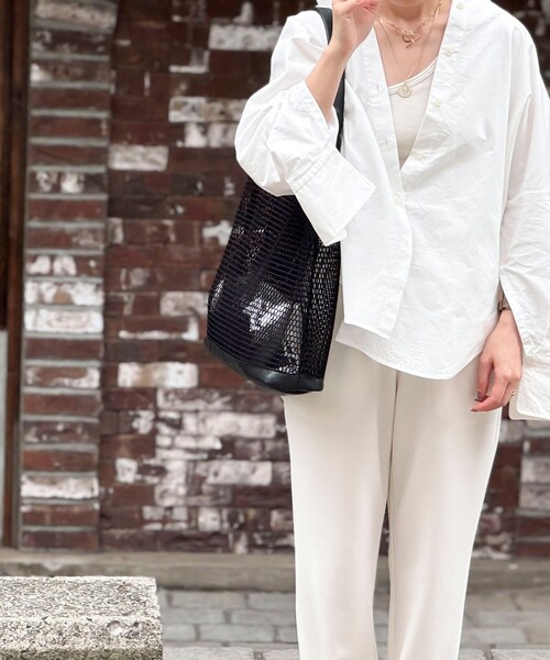 NOLLEY’S（ノーリーズ）の「メッシュトート（ポーチ・チャーム付）（ショルダーバッグ・レディース・ミント/ブラック・FREE）」の14枚目の写真