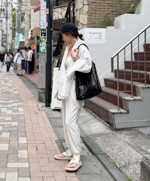 NOLLEY’S（ノーリーズ）の「メッシュトート（ポーチ・チャーム付）（ショルダーバッグ・レディース・ミント/ブラック・FREE）」の19枚目の写真