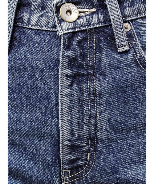 GYDA ハイウエストVintage Edge ダメージストレートデニムパンツS セール】ハイウエストVintage Edge ダメージストレートデニム