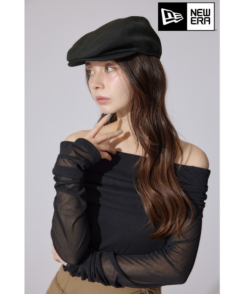 rienda（リエンダ）の「NEW ERA(R)|Riendaコラボハンチング ニューエラ（ハンチング/ベレー帽・レディース・ブラック・FREE）」の2枚目の写真