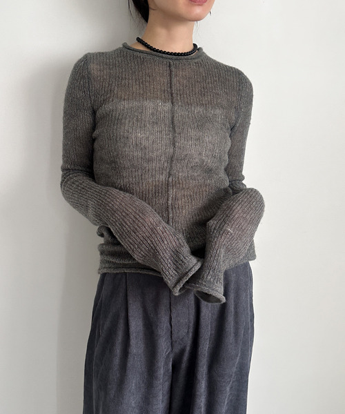 センターラインシアーニット（ニット/セーター）｜select MOCA by son