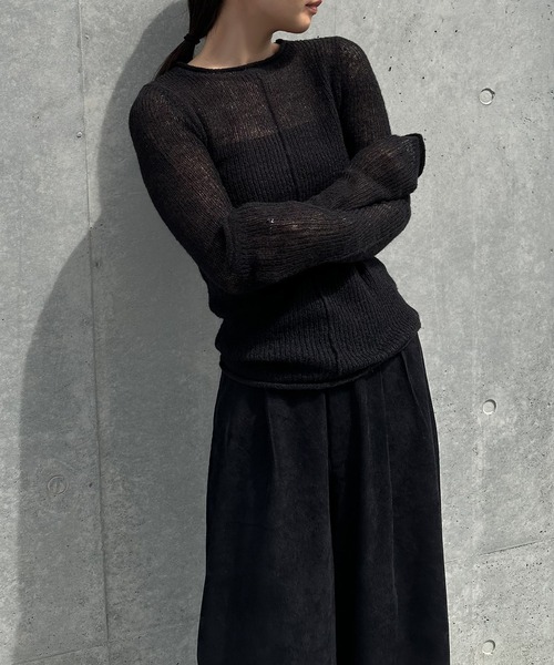 センターラインシアーニット（ニット/セーター）｜select MOCA by son