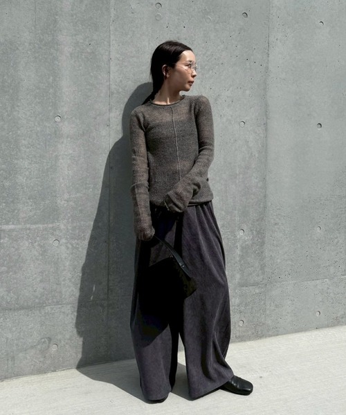 センターラインシアーニット（ニット/セーター）｜select MOCA by son