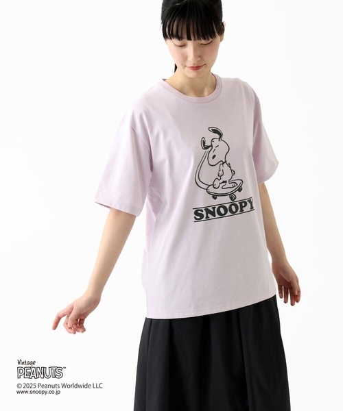 MK MICHEL KLEIN HOMME （エムケーミッシェルクランオム）の「【洗える】ビンテージスヌーピーTシャツ（Tシャツ/カットソー・メンズ・ピンク/ホワイト/ブルー/チャコールグレー・48/51/46）」の7枚目の写真