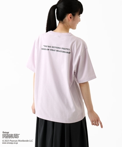 MK MICHEL KLEIN HOMME （エムケーミッシェルクランオム）の「【洗える】ビンテージスヌーピーTシャツ（Tシャツ/カットソー・メンズ・ピンク/ホワイト/ブルー/チャコールグレー・48/51/46）」の8枚目の写真