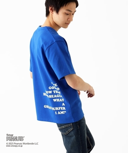 MK MICHEL KLEIN HOMME （エムケーミッシェルクランオム）の「【洗える】ビンテージスヌーピーTシャツ（Tシャツ/カットソー・メンズ・ピンク/ホワイト/ブルー/チャコールグレー・48/51/46）」の16枚目の写真