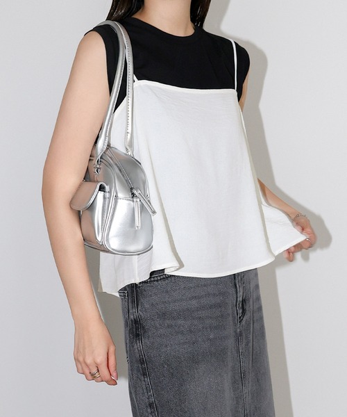 セール】接触冷感バックリボンキャミソールビスチェ