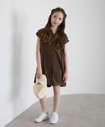 ROKU つなぎ　オールインワン　ロンパース　ブラウン ROKU つなぎ オールインワン ロンパース ブラウン