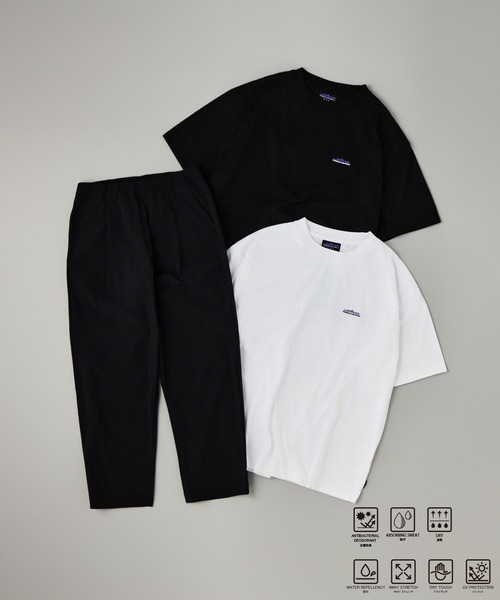 THOUSAND MILE(サウザンドマイル)の「【THOUSAND MILE】半袖Tシャツ 2点 & ロングパンツ セットアップ【3点セット】(セットアップ・メンズ・ブラック/ネイビー・SMALL/MEDIUM/LARGE/X-LARGE)」の2枚目の写真