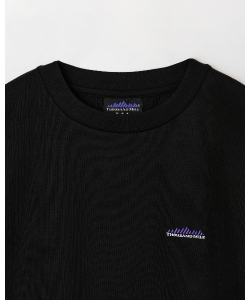 THOUSAND MILE(サウザンドマイル)の「【THOUSAND MILE】半袖Tシャツ 2点 & ロングパンツ セットアップ【3点セット】(セットアップ・メンズ・ブラック/ネイビー・SMALL/MEDIUM/LARGE/X-LARGE)」の5枚目の写真