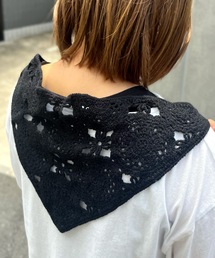 Anthe（アンテ）の「【ANTHE】カギ編みフラワーバブーシュカ / ant-000034（ヘアバンド）」