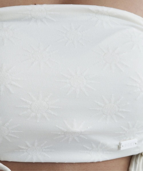 ROXY（ロキシー）の「【ROXY/ロキシー】24SS MINDFUL SUNRISE/水陸両用ドローコード付きジャガードバンドゥビキニ(水着)（水着・レディース・ホワイト/ブラック/イエロー・MEDIUM/SMALL/LARGE）」の7枚目の写真