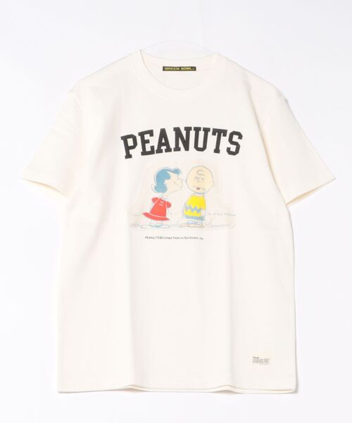 SNOOPY×OLD BETTY'S（スヌーピーカケルオールドベティーズ）の「SNP OrganicCotton T-shirts(CHARLIE&LUCY)（Tシャツ/カットソー・レディース・ダークネイビー/オフホワイト/ブラック・M/L/XL）」の8枚目の写真