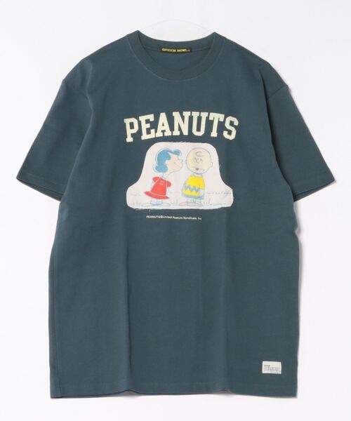SNOOPY×OLD BETTY'S（スヌーピーカケルオールドベティーズ）の「SNP OrganicCotton T-shirts(CHARLIE&LUCY)（Tシャツ/カットソー・レディース・ダークネイビー/オフホワイト/ブラック・M/L/XL）」の7枚目の写真