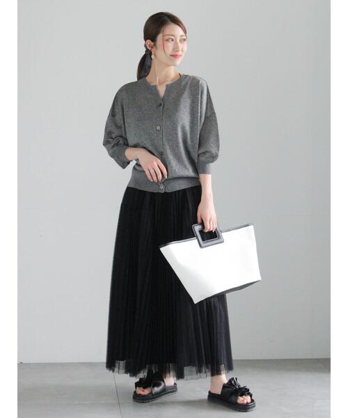 Te chichi（テチチ）の「繰り手シップスタイルトートバッグ（ハンドバッグ・レディース・ブラック/オフホワイト・F）」の4枚目の写真