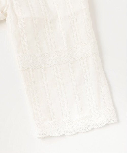 petit main(プティマイン)の「レースサロペット(サロペット/オーバーオール・キッズ・ネイビー/オフホワイト・S/M/L)」の12枚目の写真