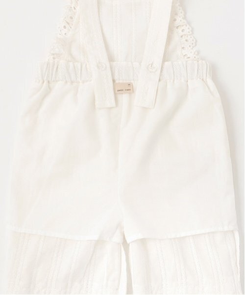 petit main(プティマイン)の「レースサロペット(サロペット/オーバーオール・キッズ・ネイビー/オフホワイト・S/M/L)」の13枚目の写真