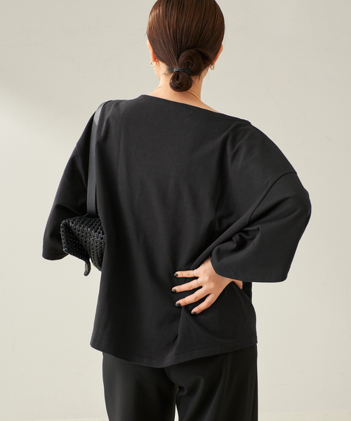 plage（プラージュ）の「Poncho Tシャツ（Tシャツ/カットソー・レディース・イエロー/ホワイト/ブラック・FREE）」の22枚目の写真