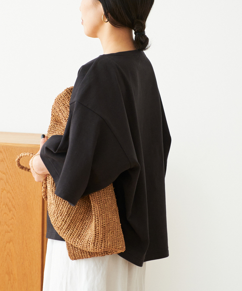 plage（プラージュ）の「Poncho Tシャツ（Tシャツ/カットソー・レディース・イエロー/ホワイト/ブラック・FREE）」の17枚目の写真