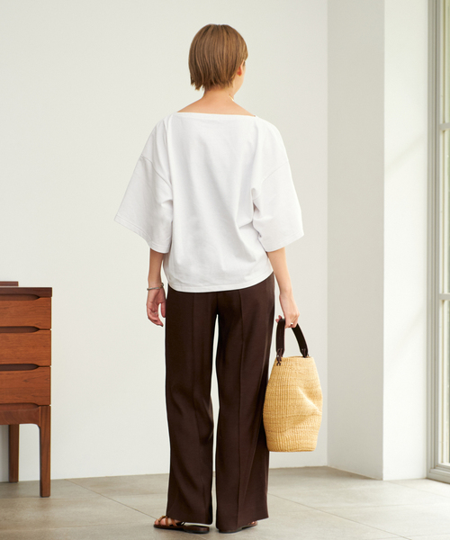 plage（プラージュ）の「Poncho Tシャツ（Tシャツ/カットソー・レディース・イエロー/ホワイト/ブラック・FREE）」の15枚目の写真