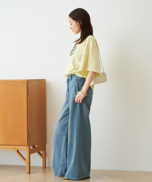 plage（プラージュ）の「Poncho Tシャツ（Tシャツ/カットソー・レディース・イエロー/ホワイト/ブラック・FREE）」の11枚目の写真