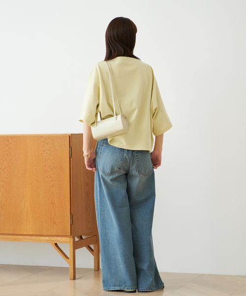 plage（プラージュ）の「Poncho Tシャツ（Tシャツ/カットソー・レディース・イエロー/ホワイト/ブラック・FREE）」の9枚目の写真