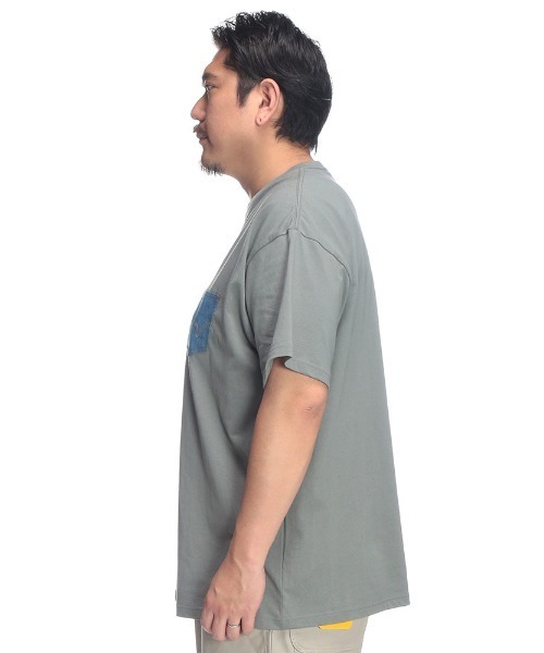 EDWIN（エドウィン）の「EDWIN (エドウィン) デニムポケット クルーネック 半袖 Tシャツ DARKGRAY（Tシャツ/カットソー・メンズ・ダークグレー・3L/5L/4L）」の7枚目の写真