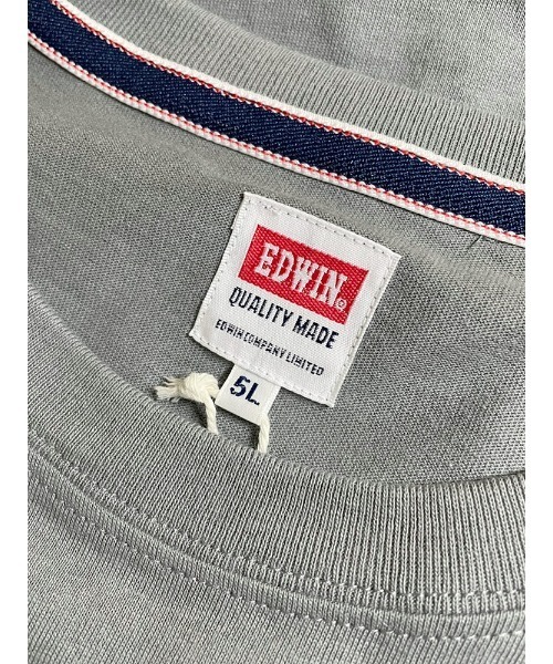 EDWIN（エドウィン）の「EDWIN (エドウィン) デニムポケット クルーネック 半袖 Tシャツ DARKGRAY（Tシャツ/カットソー・メンズ・ダークグレー・3L/5L/4L）」の9枚目の写真
