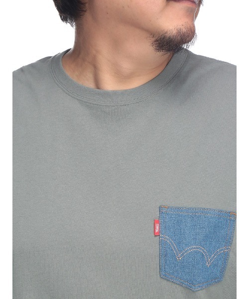 EDWIN（エドウィン）の「EDWIN (エドウィン) デニムポケット クルーネック 半袖 Tシャツ DARKGRAY（Tシャツ/カットソー・メンズ・ダークグレー・3L/5L/4L）」の13枚目の写真