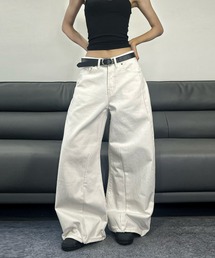 REBALANCE | ホワイトワイドパンツ(その他パンツ)