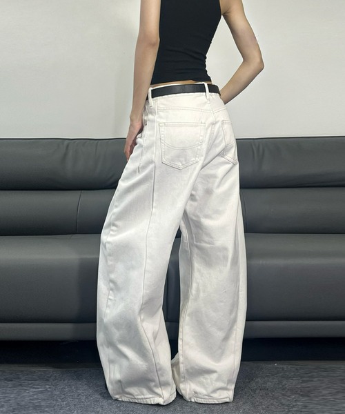 REBALANCE（リバランス）の「ホワイトワイドパンツ（その他パンツ・レディース・A・X-LARGE/MEDIUM/LARGE）」の5枚目の写真