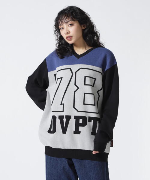 overprint／オーバープリント／78 V NECK  COTTON KNIT overprint/オーバープリント/78 V NECK COTTON KNIT（ニット