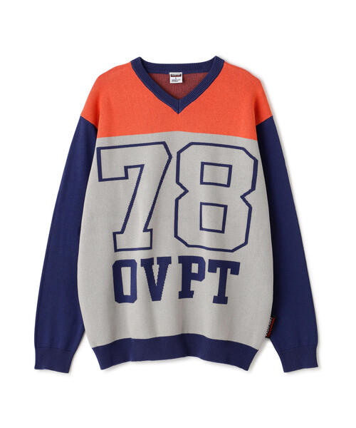 overprint／オーバープリント／78 V NECK  COTTON KNIT overprint/オーバープリント/78 V NECK COTTON KNIT（ニット