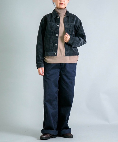 OMNIGOD（オムニゴッド）の「[OMNIGOD womens / オムニゴッド] １４Wコーデュロイ 1stタイプジャケット（ブルゾン・レディース・ベージュ/グレー・0）」の10枚目の写真