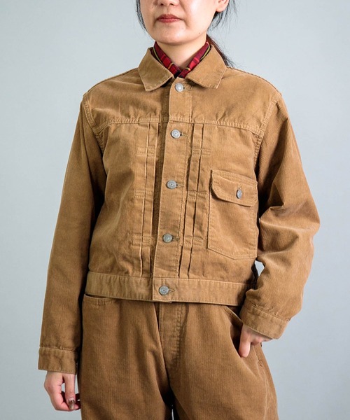 OMNIGOD（オムニゴッド）の「[OMNIGOD womens / オムニゴッド] １４Wコーデュロイ 1stタイプジャケット（ブルゾン・レディース・ベージュ/グレー・0）」の13枚目の写真