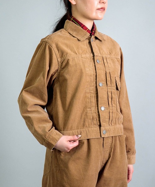 OMNIGOD（オムニゴッド）の「[OMNIGOD womens / オムニゴッド] １４Wコーデュロイ 1stタイプジャケット（ブルゾン・レディース・ベージュ/グレー・0）」の19枚目の写真