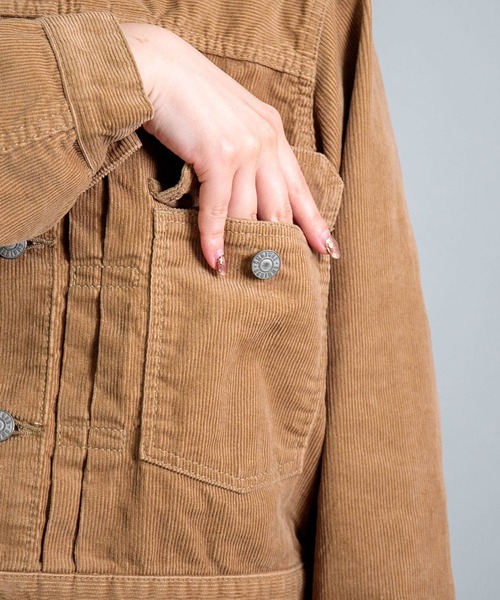 OMNIGOD（オムニゴッド）の「[OMNIGOD womens / オムニゴッド] １４Wコーデュロイ 1stタイプジャケット（ブルゾン・レディース・ベージュ/グレー・0）」の17枚目の写真
