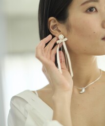 Firsthand（ファーストハンド）の「Firsthand/ファーストハンド ロングリボンチェーンピアス / スタッドピアス / 両耳用（ピアス（両耳用））」