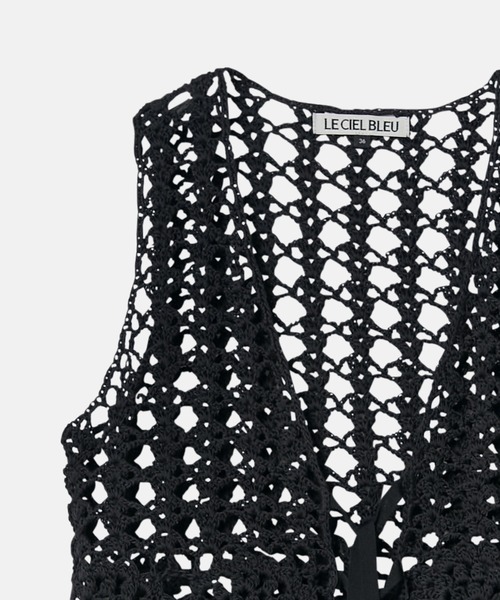 ハンドクロシェットレースベスト / Hand-Crocheted Lace Vest