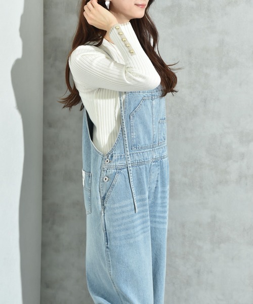 イシカワラボ CYNICAL ミドルオンスデニムキャミサロペット