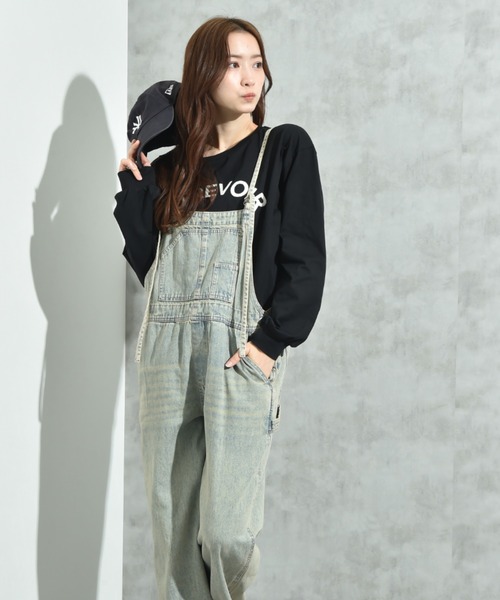 セール】【CYNICAL】ミドルオンスデニムキャミサロペット