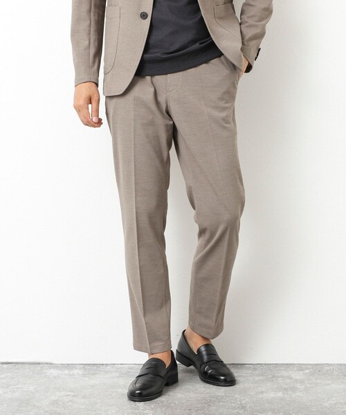 NOLLEY’S(ノーリーズ)の「《ビジカジ/セットアップ対応》Primeflex 吸水速乾 メランジ カノコ ストレッチイージーPT(その他パンツ・メンズ・ネイビー/ベージュ/ブラック/グレー・S/M/L/XL)」の1枚目の写真