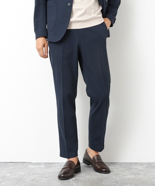 NOLLEY’S(ノーリーズ)の「《ビジカジ/セットアップ対応》Primeflex 吸水速乾 メランジ カノコ ストレッチイージーPT(その他パンツ・メンズ・ネイビー/ベージュ/ブラック/グレー・S/M/L/XL)」の4枚目の写真