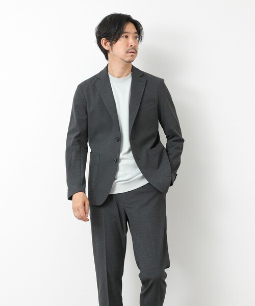 NOLLEY’S(ノーリーズ)の「《ビジカジ/セットアップ対応》Primeflex 吸水速乾 メランジ カノコ ストレッチイージーPT(その他パンツ・メンズ・ネイビー/ベージュ/ブラック/グレー・S/M/L/XL)」の16枚目の写真