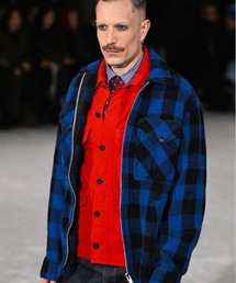 JUNYA WATANABE MAN(W^ix})́uFILSONvW-NAME kO WOOL CHECK - JACK SHIRT(u])