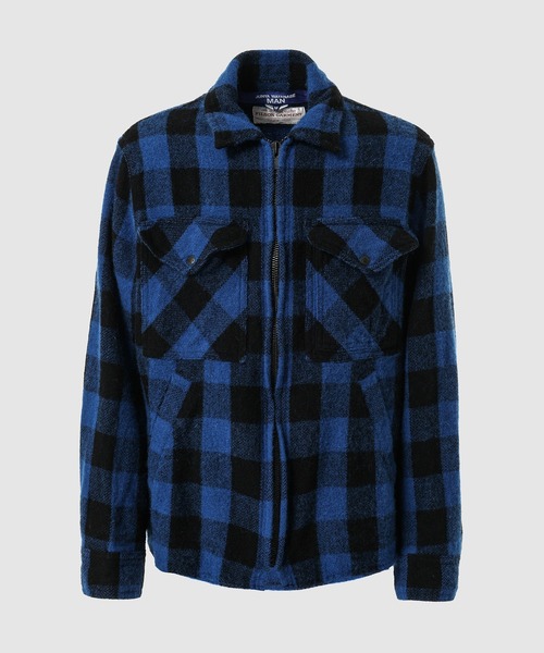 gearさん専用　Finjack ヴィンテージカシミヤウールダブルフェイス Y's for men COMBINATION JACKET WITH ZIG-ZAG STITCH - Ka na