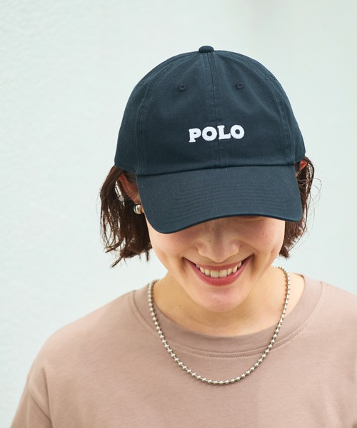 POLO BCS(ポロ ビーシーエス)の「POLOチェーン刺繍キャップ(キャップ・レディース・ピンク/グリーン/ワインレッド/ベージュ/ネイビー/イエロー/ブラック/グレー/ブルー・フリー)」の3枚目の写真